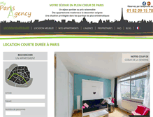 Tablet Screenshot of myparisagency.com